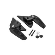 Opěrky nohou SIP Style Aluminium sklopné černé pro Vespa LX, LXV, S 50-150ccm