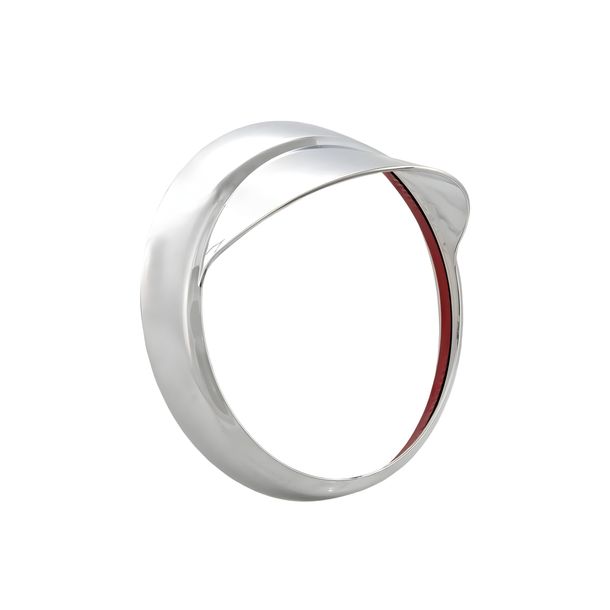 Anello portafaro SIP Style cromato in plastica con parasole per Vespa GTV, GT 60 125-300ccm