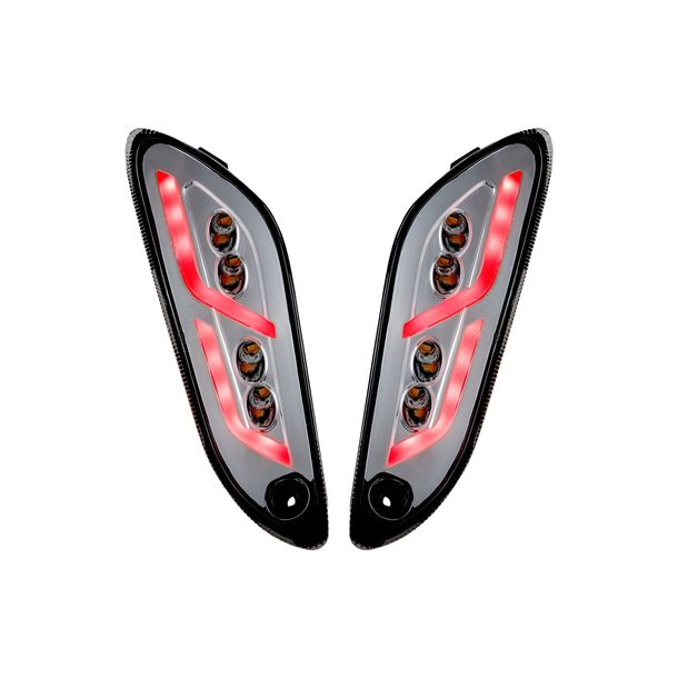 Kit de Intermitentes SIP Style LED transparente con homologación E para Vespa Primavera, Sprint 50-150ccm