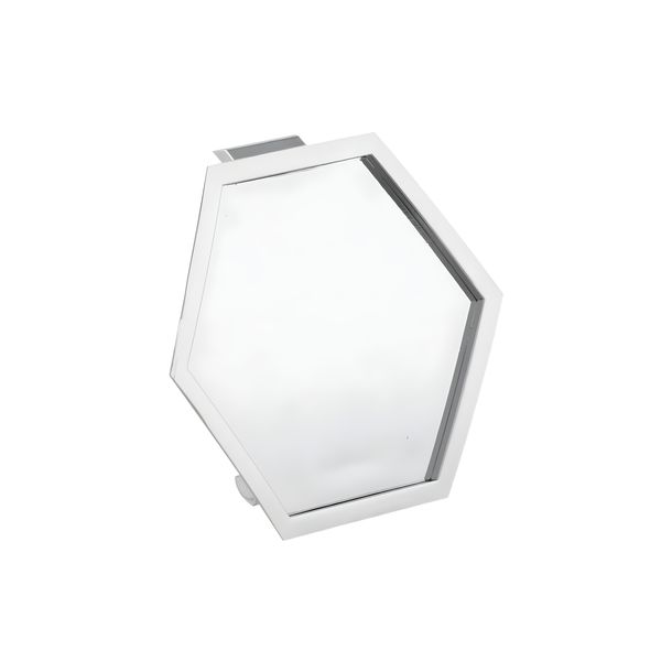 Plaque de base SIP Style Emblème 6 faces Kaskade 32x37mm chrome pour Vespa PK50-125 XL, XL2, PX80-200E, Lusso, 1998, T5