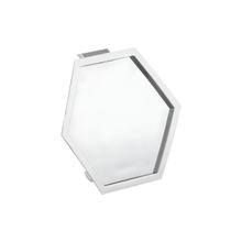 Base SIP Style Emblema Esagonale a Cascata 32x37mm cromata per Vespa PK50-125 XL, XL2, PX80-200E, Lusso, 1998, T5