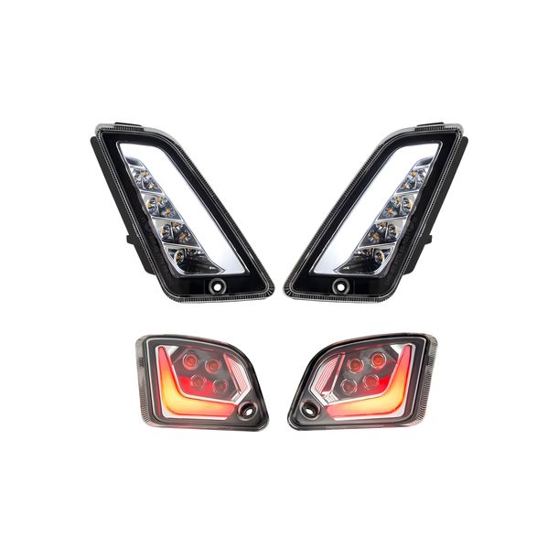 Turn Signal Kit SIP Style LED clear with E-mark for Vespa GTS, GTS Super, GTV 125-300ccm 2014