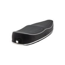 Selle SIP Style noire, argentée, avec serrure pour Vespa PX80-200, PE, Lusso, PX 1998, MY