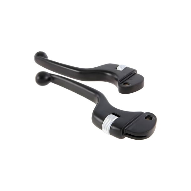 Sporthebel Set Kupplung, Bremse SIP Style Aluminium schwarz einstellbar für Vespa 50-125, PV, ET3, PK, S, XL, 125 VNA–TS, 150VBA-T4, 160 GS, 180 SS, Rally, PX80-200, PE, Lusso