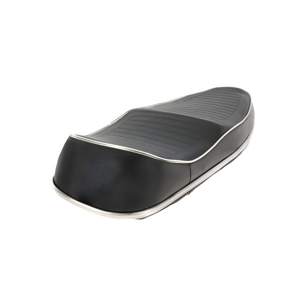 Zadelbank SIP Style Sportzadelbank 80mm zwart chroom voor Vespa 50-125 PV ET3