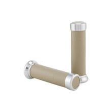 Griffgummis SIP Style L130mm Ø 22/25mm Kunstleder beige für Vespa ET2, ET4, LX, LXV, S, Primavera, Sprint 50-150ccm