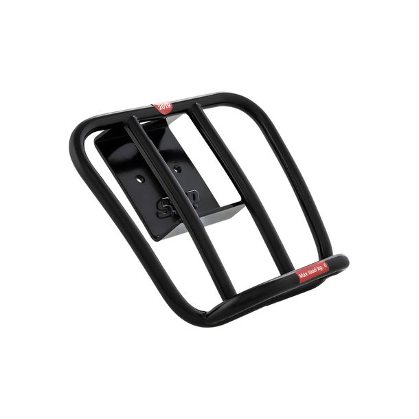 Porte-bagages SIP Style 70s noir brillant pour Vespa GTS, GTS Super HPE 125-300 à partir de 2019