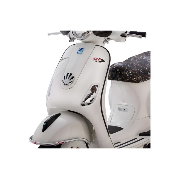 Tubo portapacco SIP Style per cavalletto nero a singolo attacco, coppia per Vespa LX, LXV, S 50-150ccm