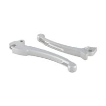 Sporthebel Set SIP Style Aluminium CNC silber matt für Vespa 50-125, PV, ET3, PK, S, XL, XL2, 125 VNA-TS, 150 VBA-Super, Rally, PX80-200, PE, Lusso, T5