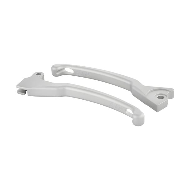 Brake Lever Set SIP Style Aluminium CNC matte silver for Vespa LX, LXV, S, Primavera, Sprint 50-150ccm