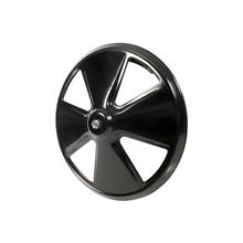 Wheel Cover SIP Style FACO-Style black 4 spokes for Vespa 50-125, PV, ET3, PK, S, XL, XL2, 125 GT-TS, 150 GL, GS VS5T, Sprint, V, T4, 160 GS, 180 SS, Rally, PX, PE, Lusso, T5, LML Star, DLX, Deluxe 2T, 4T