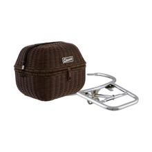 Gepäckkorb Kit SIP Style Classic 20L dunkelbraun inkl. Gepäckbrücke für Vespa GTS, GTS Super, GTV, GT60, 125-300ccm