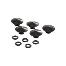 Wheel Bolt Cover SIP Style Aluminium CNC Black for Vespa ET2, ET4, LX, LXV, S, GTS, GTS Super, GTV, GT 60, GT, GT L 50-300ccm