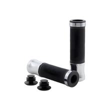 Griffgummis SIP Style Aluminium chrom 128mm Ø 22/24mm für Vespa GTS, GTS Super, GT, GT L 125-300ccm