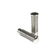 Griffgummis SIP Style 130mm Ø 24mm Metall chrom für Vespa 50-125 PV, ET3, 125 GT, GTR, Super, TS, 150 GL, Sprint, V, Super, 180SS, Rally, PX80-200, PE Lusso, 1998, MY