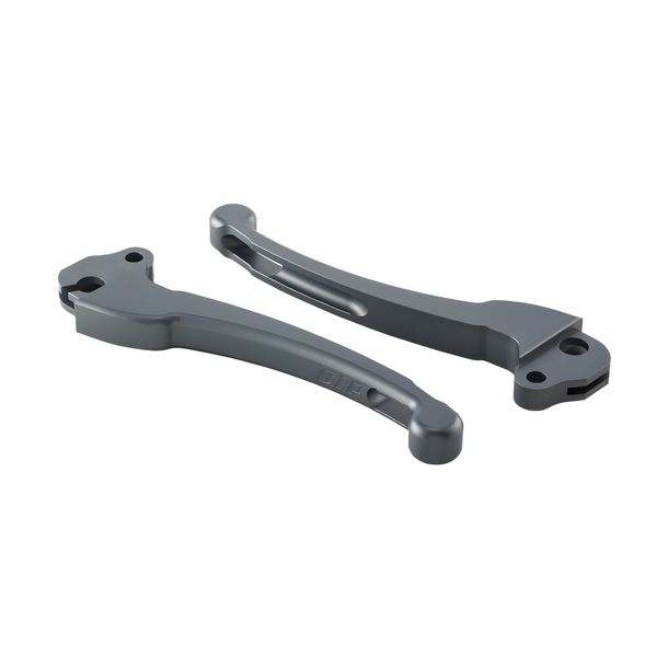 Brake Lever Set SIP Style Aluminium CNC matte grey for Vespa 50-125, PV, ET3, PK, S, XL, XL2, 125 VNA-TS, 150 VBA-Super, Rally, PX80-200, PE, Lusso, T5