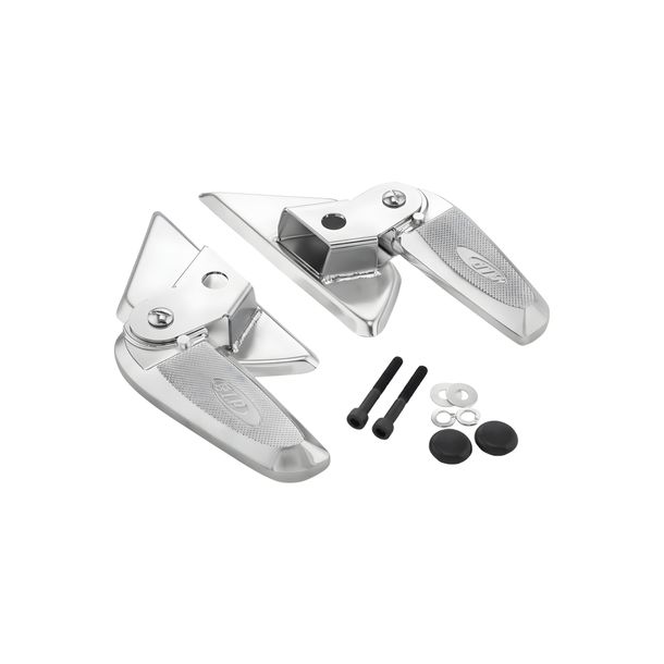 Voetsteunen SIP Style inklapbaar Aluminium chroom voor Vespa LX, LXV, S 50-150ccm