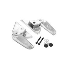 Descanso para os pés SIP Style dobrável em alumínio cromado para Vespa LX, LXV, S 50-150ccm