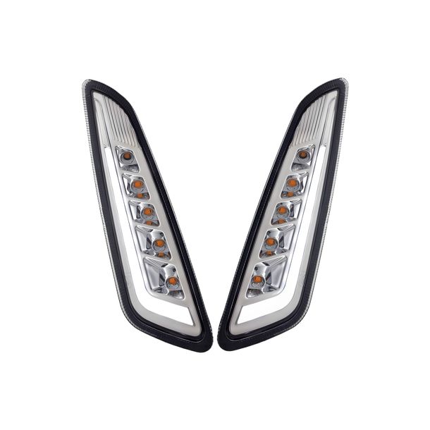 Blinker Kit SIP Style LED getönt mit E-Nummer für Vespa Primavera, Sprint 50ccm 2T, 4T