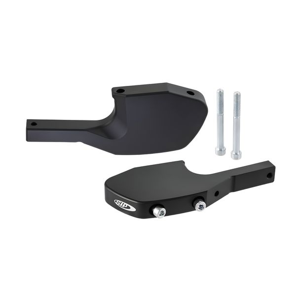 Adaptateur de repose-pieds SIP Style passager Aluminium CNC noir mat pour Vespa GTS, GTS Super, GTV, GT 60, GT, GT L 125-300ccm