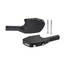 Adaptador de apoio de pés SIP Style Passageiro Alumínio CNC preto fosco para Vespa GTS, GTS Super, GTV, GT 60, GT, GT L 125-300ccm