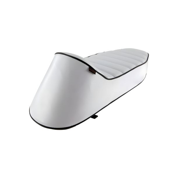 SIP Style Longtail seat bench white / black for Vespa 50-125, PV, ET3