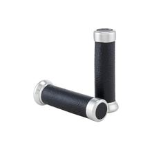 Griffgummis SIP Style 120mm Ø 22/25mm Kunstleder schwarz für Vespa ET2, ET4, LX, LXV, S, Primavera, Sprint 50-150ccm