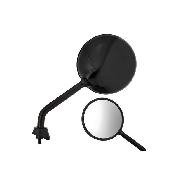 Specchio tondo SIP Style Shorty Ø 110mm nero lucido per Vespa GTS, GTS Super HPE 125, 300 2019