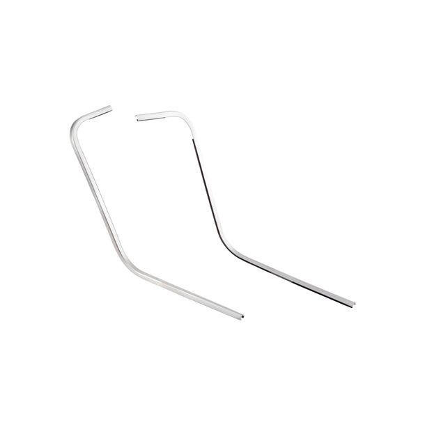 Mono-slot tube SIP style leg shield aluminum PVC coated for Vespa Cosa 1, 2 125-200