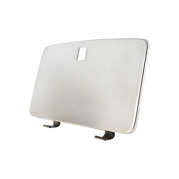 Couvercle de coffre à bagages en acier inoxydable poli SIP Style pour Vespa PX80-200E Lusso, 1998, MY, T5