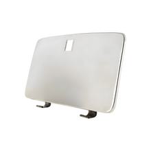 Gepolijst roestvrijstalen bagageruimtedeksel SIP Style voor Vespa PX80-200E Lusso, 1998, MY, T5
