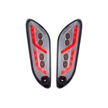 Blinker Kit SIP Style LED getönt mit E-Nummer für Vespa Primavera, Sprint 50-150ccm