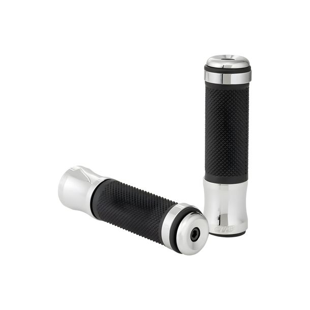 Griffgummis SIP Style Aluminium chrom 125mm Ø 24mm für Vespa P80-150X PX80-200E Lusso MY P200E P150S