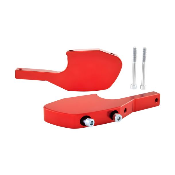 Footrest Adapter SIP Style for Vespa GTS, GTS Super, GTV, GT 60, GT, GT L 125-300ccm, Aluminium CNC, red anodized