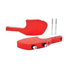 Fußrastenadapter SIP Style für Vespa GTS, GTS Super, GTV, GT 60, GT, GT L 125-300ccm, Aluminium CNC, rot eloxiert