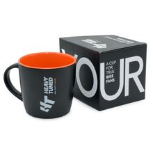 Tasse Heavy Tuned, schwarz orange mit neuem HT Logo