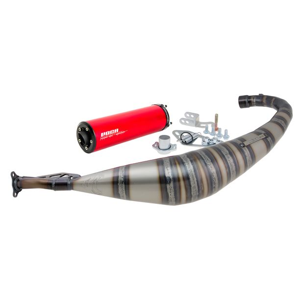 Auspuffanlage VOCA Racing Rookie Auspuff mit Zulassung für Derbi EBE, EBS, D50B