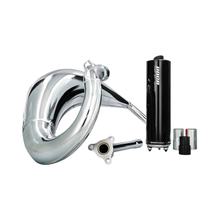 VOCA Racing Cross chrome 50/70cc uitlaatdemper voor Sherco 50 SM-R, SE-R