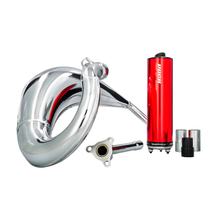 VOCA Racing Cross chrome 50/70cc uitlaatdemper voor Sherco 50 SM-R, SE-R
