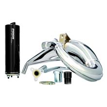 VOCA Racing Cross chrome 50/70cc uitlaat voor Aprilia RX, SX, Derbi Senda