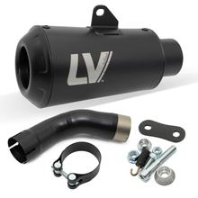 Endschalldämpfer LeoVince LV-10 FULL BLACK mit Zulassung, Edelstahl schwarz für Kawasaki Z 900 / A2 Bj. 2025 - 2026 E5+