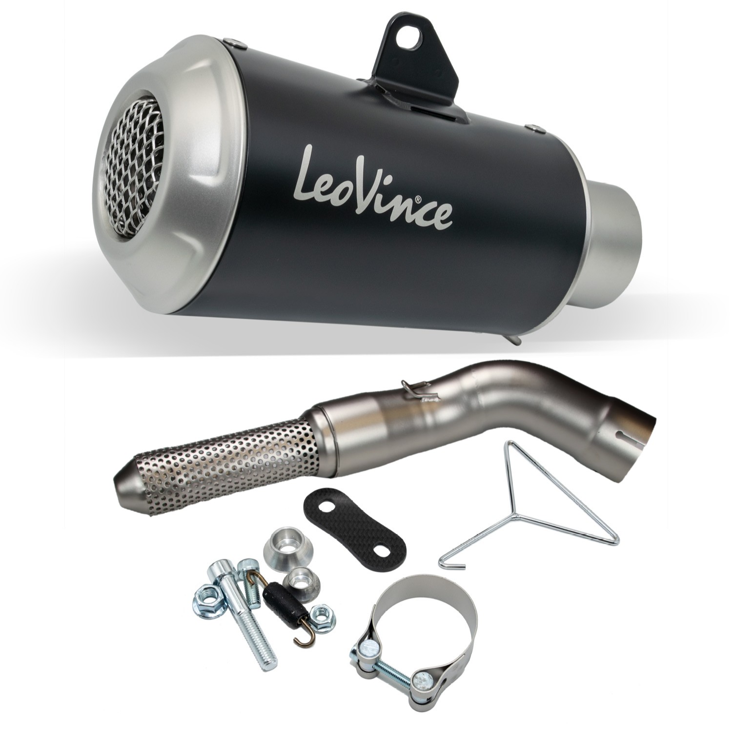 Endschalldämpfer LeoVince SLIP-ON SBK LV-10 Black Edition, Edelstahl schwarz