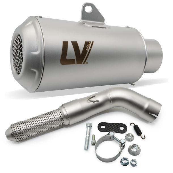 Silencieux d'échappement LeoVince LV-10 homologué, acier inoxydable pour Kawasaki Z 900 / A2 année 2025 - 2026 E5+
