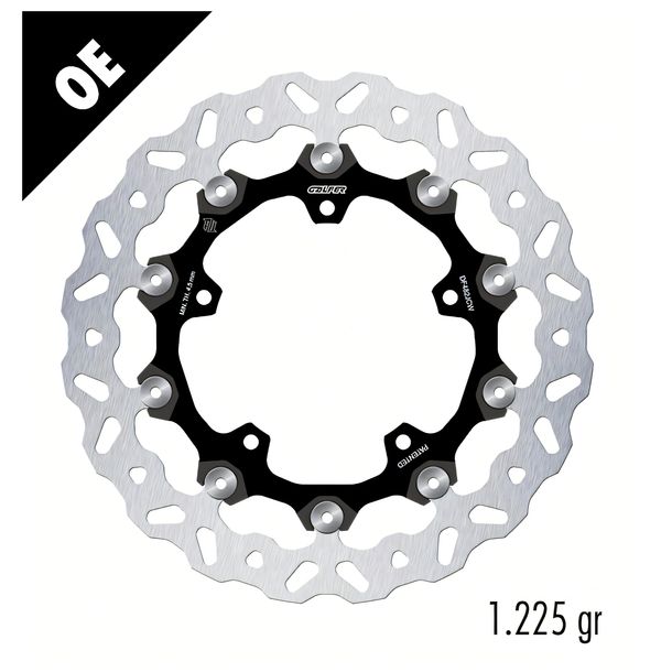 Bremsscheibe Galfer DF482JCW WAVE® FLOATECH ROAD mit ECE R90 Zulassung, schwimmend vorne 310x5mm (2 benötigt) für Yamaha FZ 8 N NA FZ8 Fazer S SA YZF-R6 600 - 800 ccm Bj. 2005 - 2016