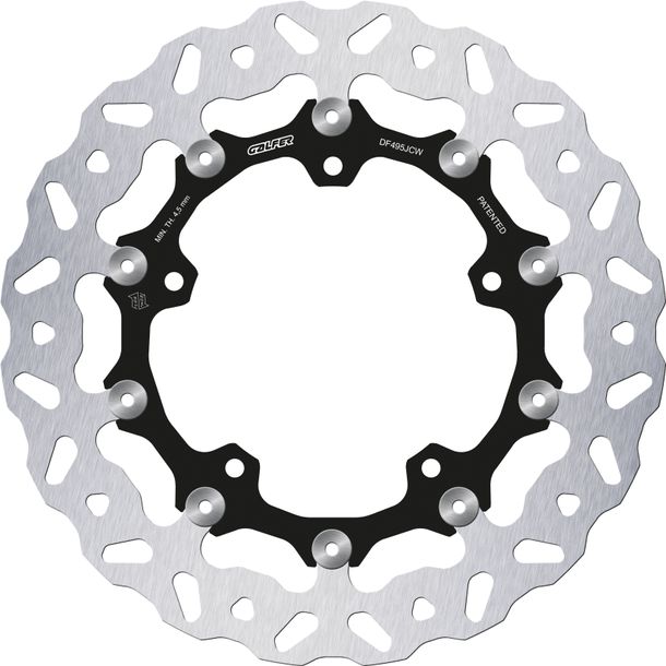 Disco de freno Galfer DF495JCW WAVE® FLOATECH ROAD con homologación ECE R90, flotante delantero 298x5mm (2 necesario) para Yamaha MT-03 XSR A Niken FZ 6 Fazer S MT-07 MT-09 600 - 1900 ccm Año 2003 - 2025