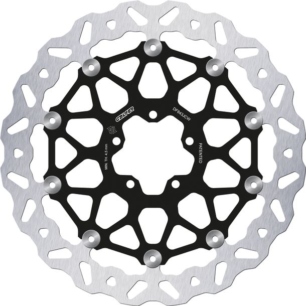 Brake disc Galfer DF843JCW WAVE® FLOATECH ROAD with ECE R90 approval, floating front 320x5mm (2 required) for KTM Brabus R Super Duke GT 1290 - 1390 ccm Year 2016 - 2024
