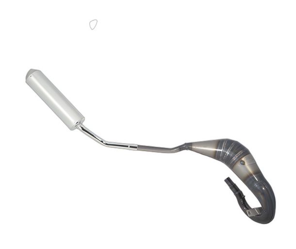 Auspuffanlage Evok Iron Pipe Auspuff mit Zulassung Shorty Schalldämpfer handgeschweißt, Inox / Alu für HM Cre Baja / Six Competition - CRM Derapage 50 10-18