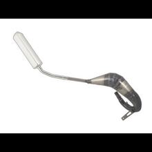 Système d'échappement Evok Iron Pipe échappement silencieux Shorty soudé à la main, Inox / Alu pour Fantic Caballero EN-SM 50 06-16