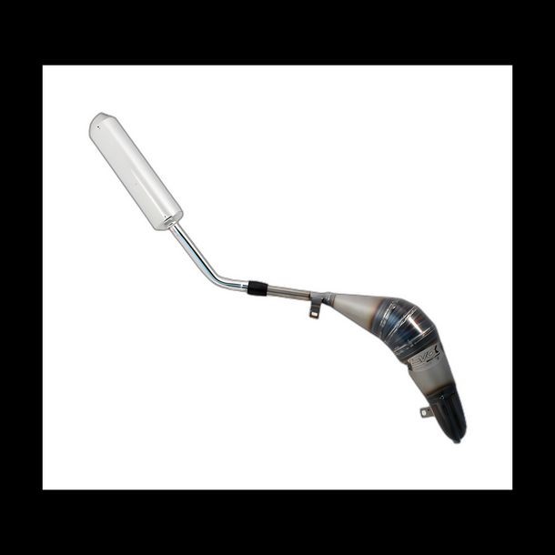 Auspuffanlage Evok Iron Pipe Auspuff mit Zulassung Shorty Schalldämpfer für Beta RR EN-SM 50 12-21