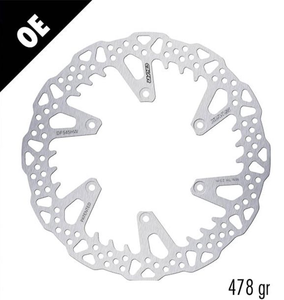 Bremsscheibe Galfer DF545HW SHARK® mit ECE R90 Zulassung, starr vorne 260x3mm